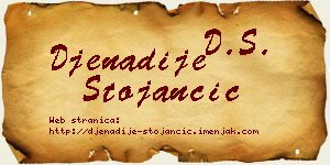Đenadije Stojančić vizit kartica